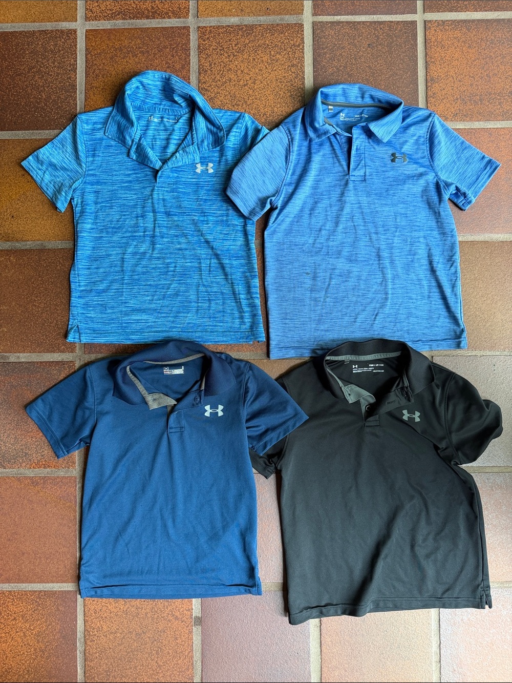 Under Armour Kids Polo Pack - Light Blue, Navy & Black